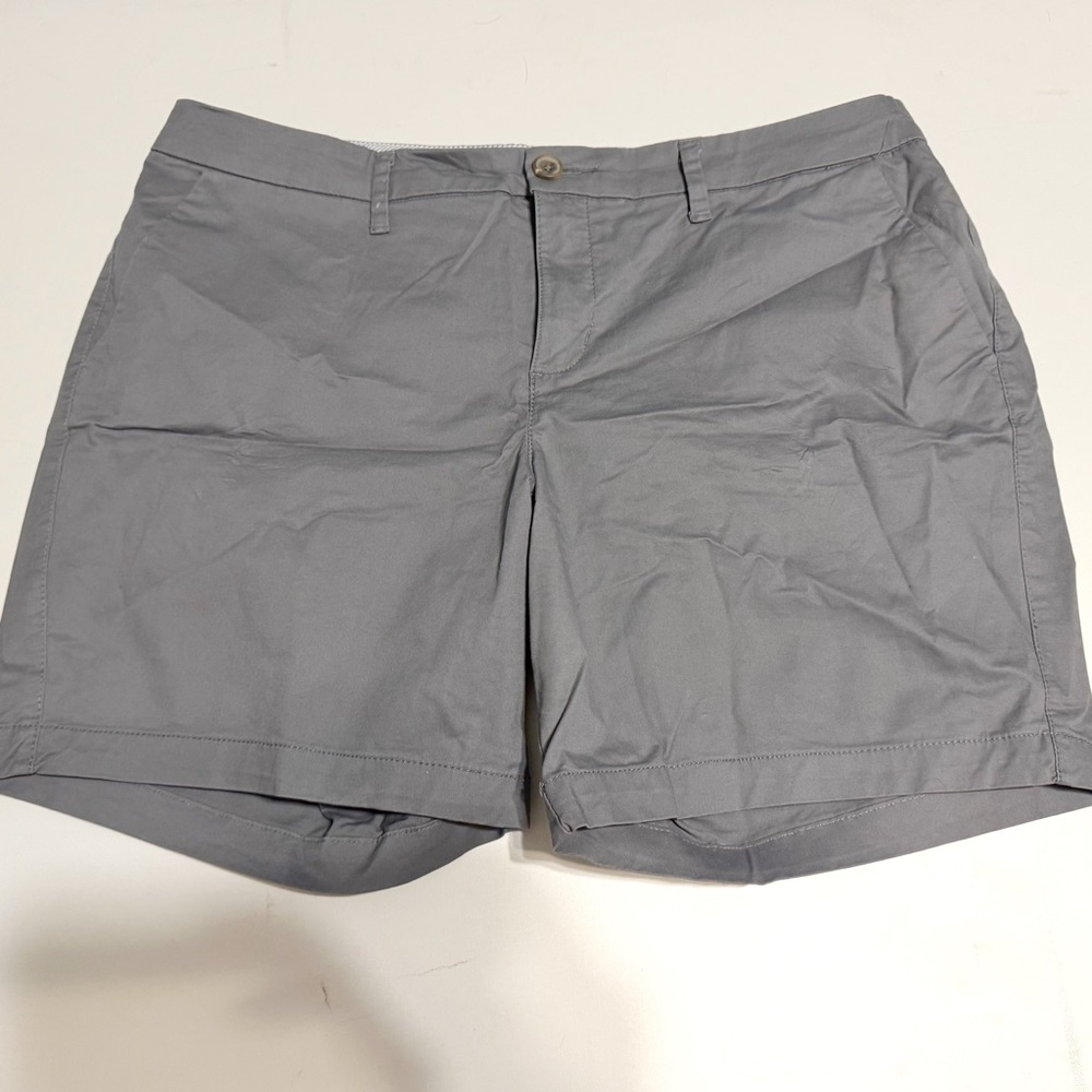 Old Navy Everyday Shorts Charcoal Flat Front